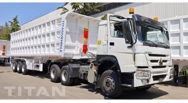 3 Axle End Dump Trailer will be Sent to Jamaica