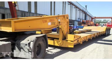 3 Axle 80 Ton Removable Gooseneck Trailer will sent to Saudi Arabia