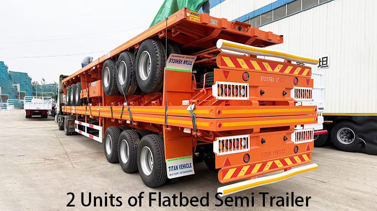 Tri Axle Flatbed Semi Trailer Manufacturers for Sale in Saudi Arabia