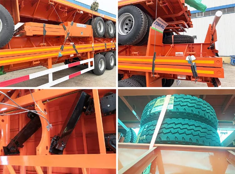 Tri Axle Flatbed Semi Trailer Manufacturers for Sale in Saudi Arabia