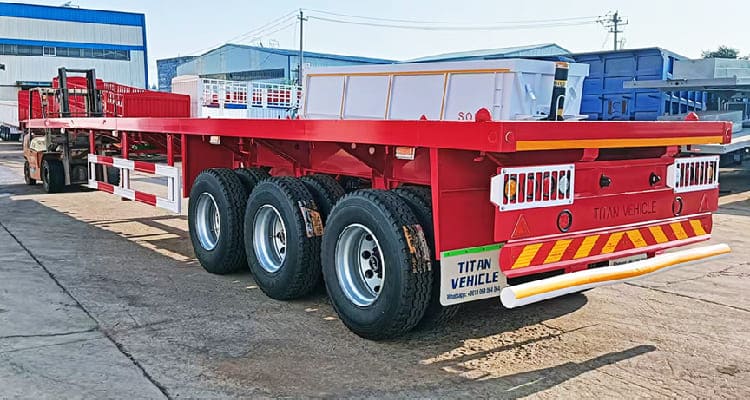3 Axle Flatbed Trailer for Sale in Saudi Arabia