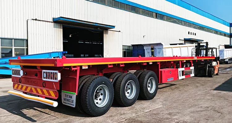 3 Axle Flatbed Trailer for Sale in Saudi Arabia