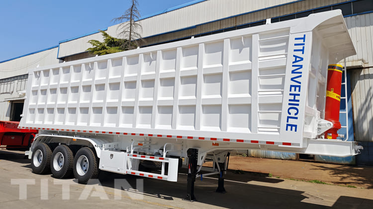 3 Axle End Dump Trailer for Sale in Saudi Arabia