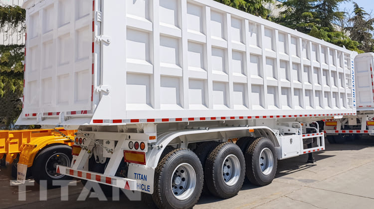 3 Axle End Dump Trailer for Sale in Saudi Arabia