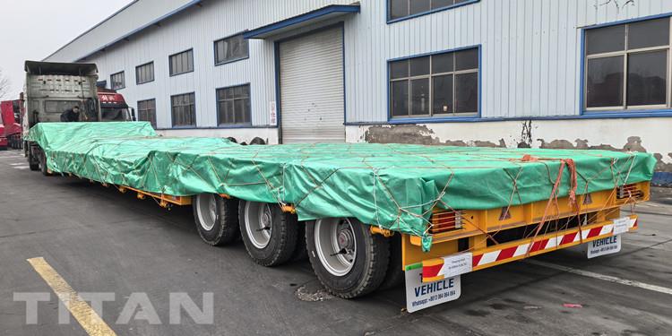 3 Axle Folding Neck Lowboy Trailer for Sale in United Arab Emirates