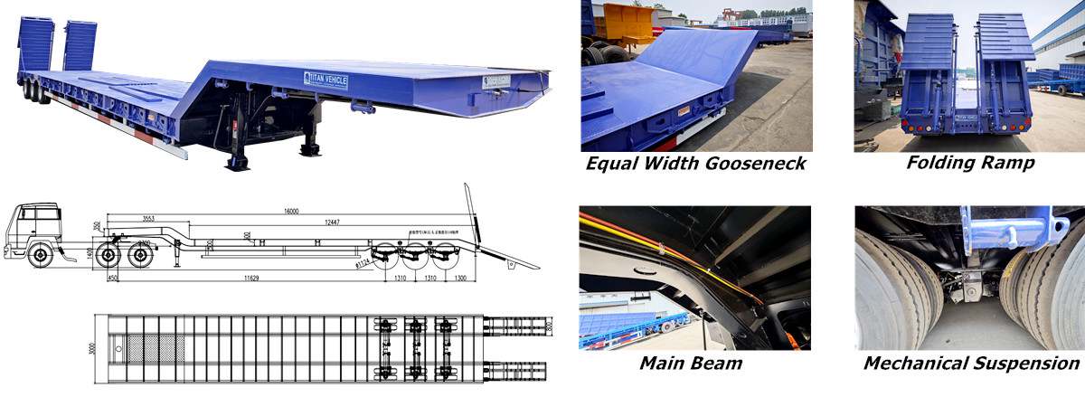 Different Low Bed Trailer Types - Low Bed Trailer Price in Saudi Arabia