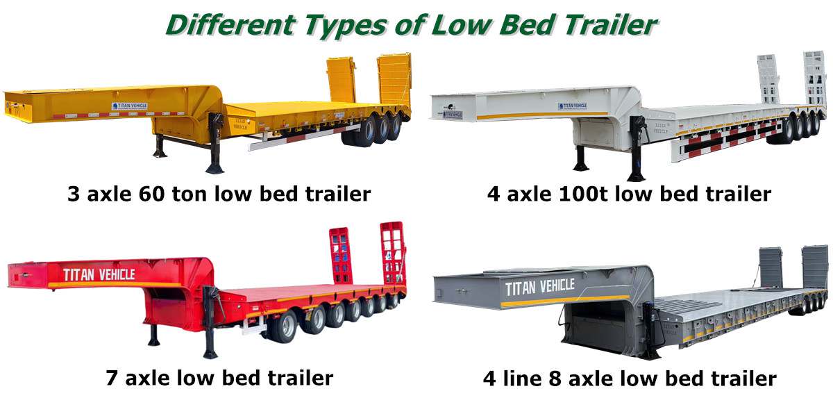 Different Low Bed Trailer Types - Low Bed Trailer Price in Saudi Arabia