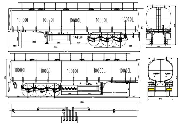 Aluminum Semi Tanker Trailer for Sale in Saudi Arabia