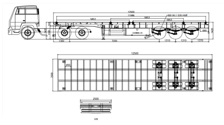Tri Axle Trailer for Sale in Saudi Arabia