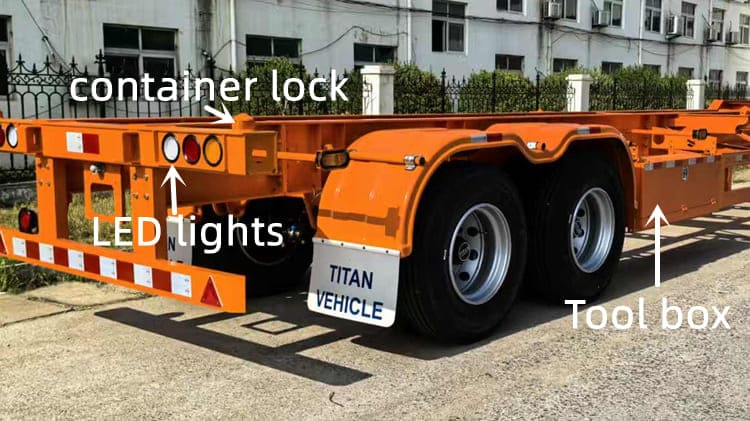 40ft Container Chassis Trailer for Sale in Saudi Arabia