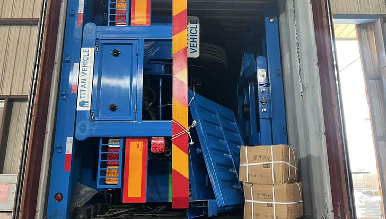 3 Axle Side Dump Trailer for Sale in Saudi Arabia
