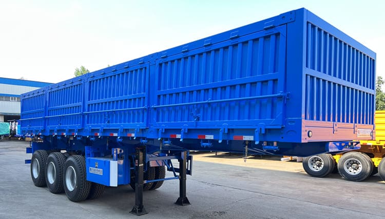 3 Axle Side Dump Trailer for Sale in Saudi Arabia