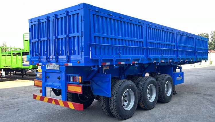 3 Axle Side Dump Trailer for Sale in Saudi Arabia