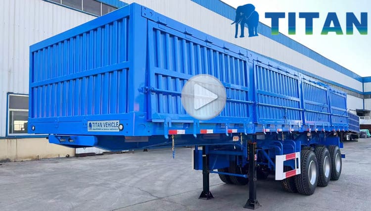 3 Axle Side Dump Trailer for Sale in Saudi Arabia