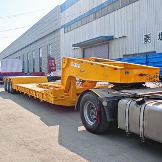 3 Axle Hydraulic Gooseneck Lowboy Trailer